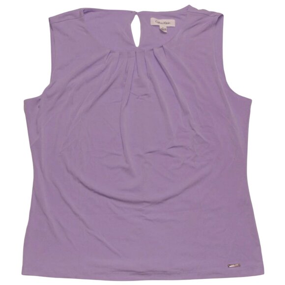 Calvin Klein Tops - Calvin Klein Women's Sleeveless Purple Shirt SR5CM76A NWOT Size L